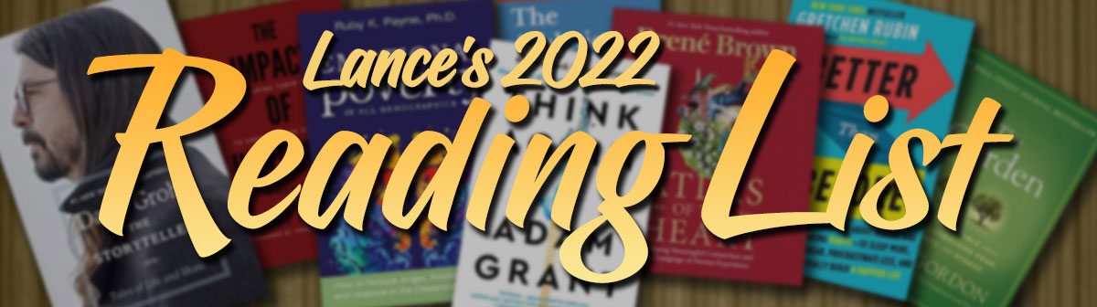 click here to read Lance's 2021 reading list