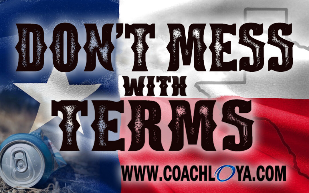 Don’t Mess with Terms